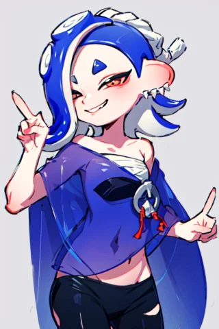 Splatoon, Sfw, Cute, Shiver, Simple Background, Peace Signs,... — Stable Diffusion AI Prompt: splatoon, sfw, cute, shiver, simple background, peace signs, smile 