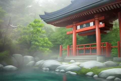 Styhuke, Sgnovelcg1.2, Sgzeronovelcg, Nohumans, Japanese Shr... — Stable Diffusion AI Prompt: styhuke, (sgnovelcg:1.2), sgzeronovelcg, no_humans, japanese shrine, scenery, wa...