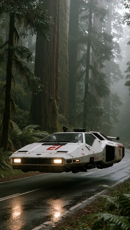 Dcsc1f1. Wide Shot, Eye-level Perspective Of A White, Weathe...