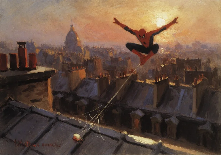 Cinematic Film Still 20. Konstantin Korovin Style Russian Im...