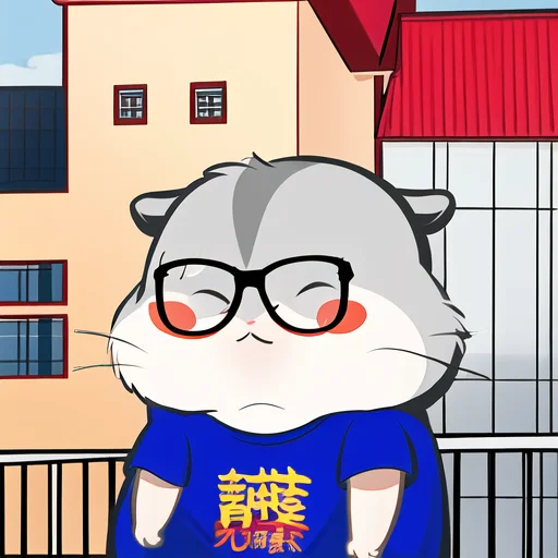 Xiaoyuehan, Hamster,building, City, House, Glasses, T-shirt,...