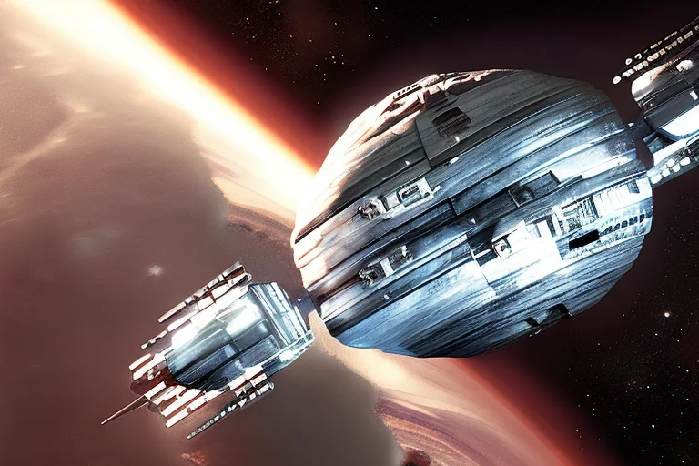 A Professional Photograhpy Of A Mydsf Floating In Universe,...