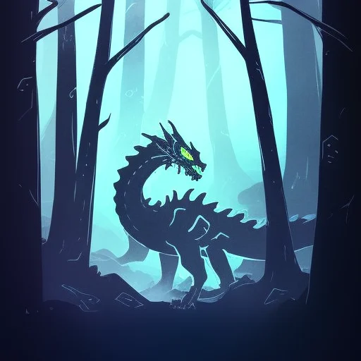 Darkflatartai A Dragon In The Forest