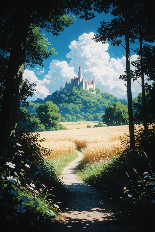 Zidiusart, A Vertical Anime-style Illustration Of A Peaceful...