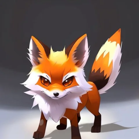 Samdoesarts Style1.3 A Cute Jade Metal1.2 Fox Pokemon With P... — Stable Diffusion AI Prompt: (samdoesarts style:1.3) a cute jade (metal:1.2) fox Pokemon with puce hair, glow...