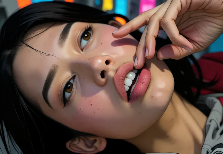 Realistic, Highly Detailed Cyberpunk Comic Art. The Image Is...