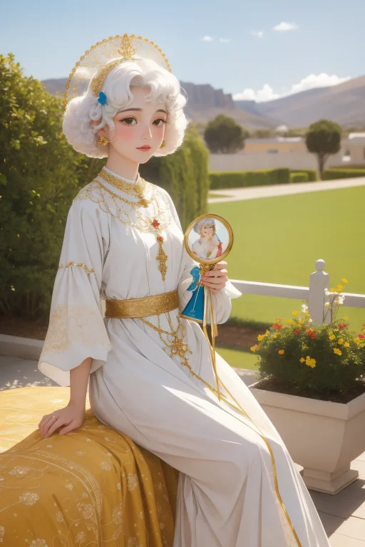 1girl, Lorawuguangyu10240.8, Enchanted Bichon Frise, Inside...