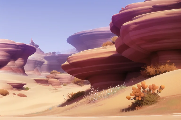 Lorastyle Newgenshinlandscapes E61 Sumeru, Desert, Masterpie...