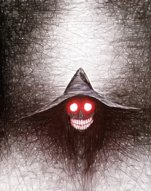1boy, Skeleton, Wizard Hat1.2, Teeth, Madziowap, Drawing, Ja...