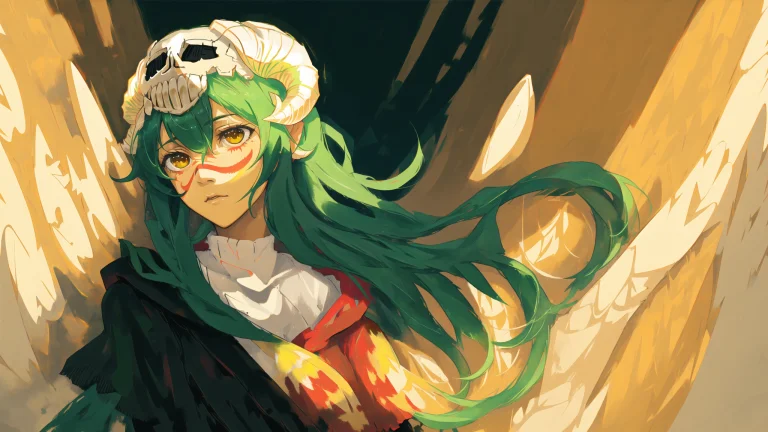 1girl, Mksks Style, Loracznell-0000020.65, Green Hair, Close...