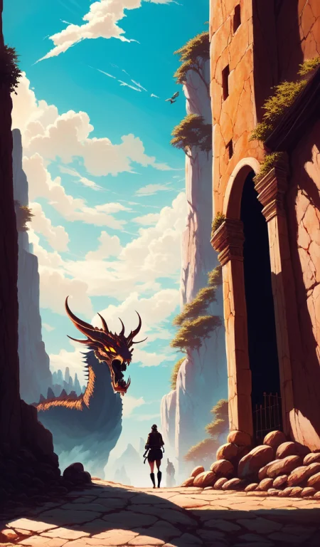 Ancient Labyrinth, Incredible Epic Red Dragon Opened Its Mou...