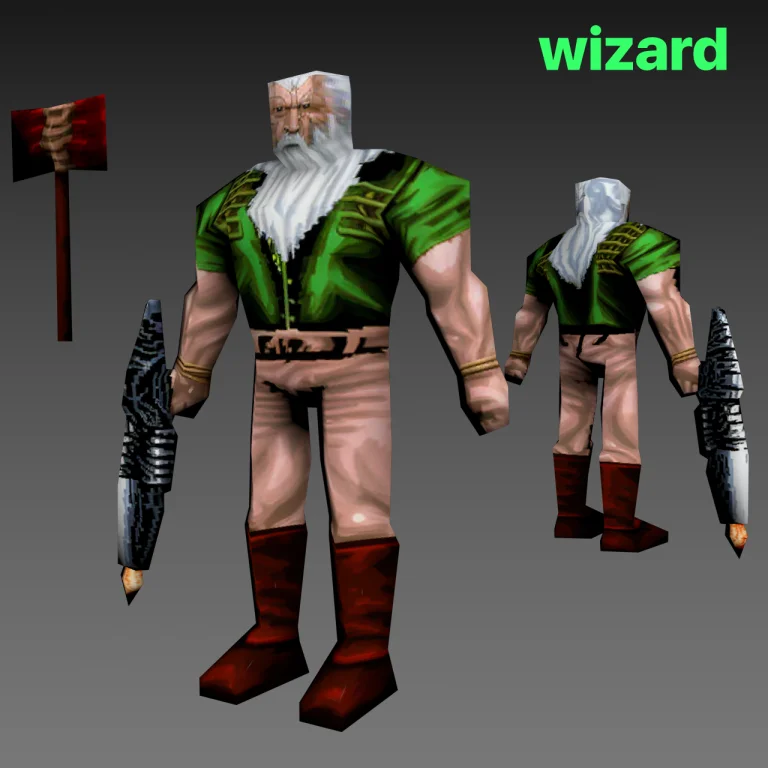 A Wizard In Demoura Artstyle