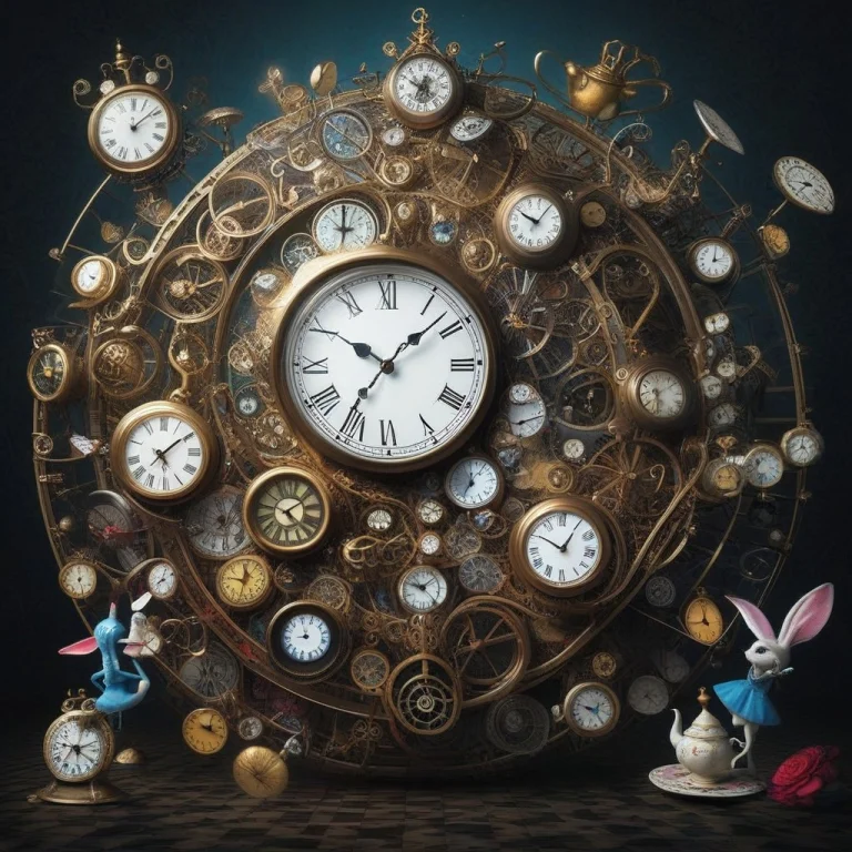 Clock, Alice In Wonderland
