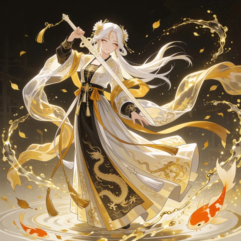 1girl, Female Character, Glowing White Eyes, White Eyeliner,...