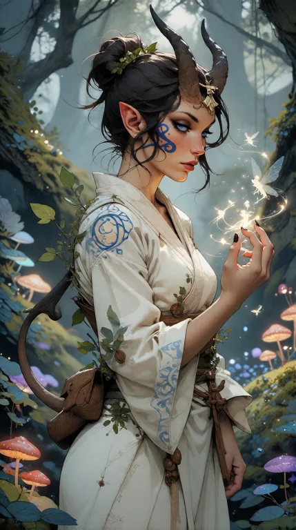 Bradhamel Art Style. Kalikkepfkm, Reddish Skin, Pale Blue Ey...