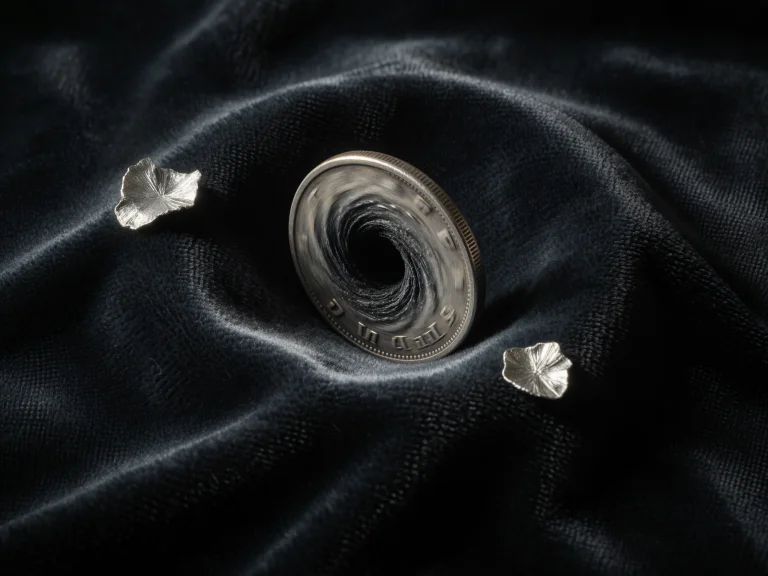 7. Quantum Conceptual Photography, A Vintage Silver Coin Spi...