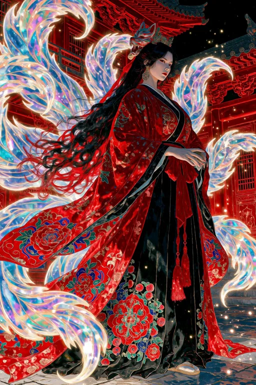 Adult Original Fox-spirit-inspired Wuxia Female Perfect Body...