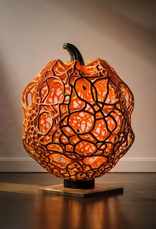 A Dynamic Jack-o-lantern Made Of Gyroid Lattice1