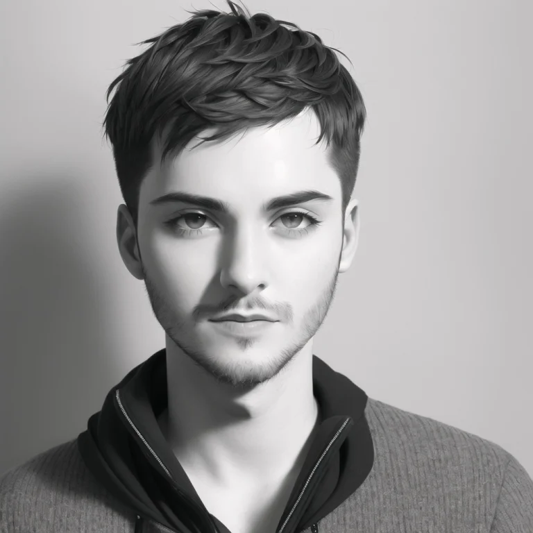 1man, Bachelor, Funny, Gay, Greyscale, Queer, Short Hair, Sk...