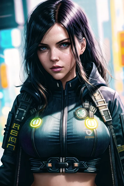 Photo Of Evelynnobodysd151.0 Cyberpunk Streets Depth Of Fiel...