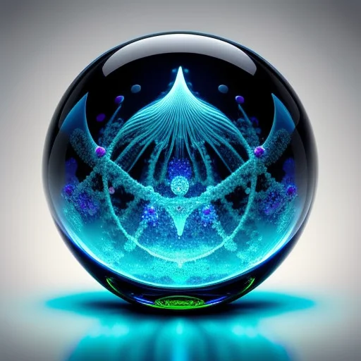 Orbai, A Glass Ball With Fractals Inside