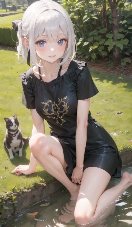 Masterpiece,best Quality,1girl, Solo, Dress, Short Sleeves,b...