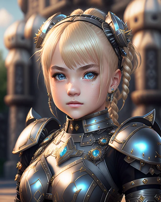 Marie Rose From Doa Wearing Metal Armor, Very Young Girl, Cu...