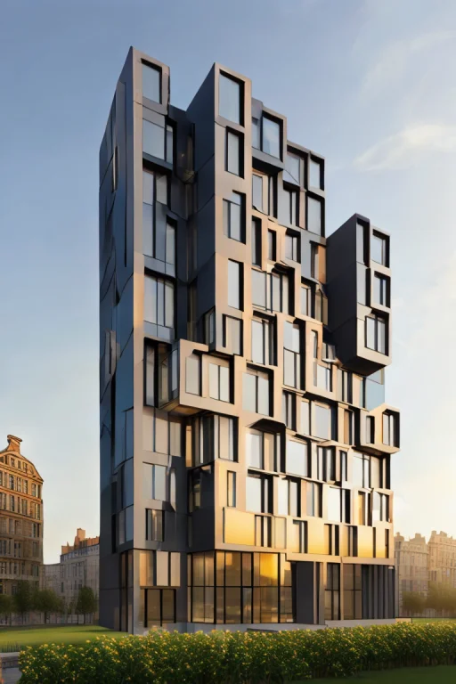 Midjourneyi Contemporary Apartment Building Designed By A Fa...