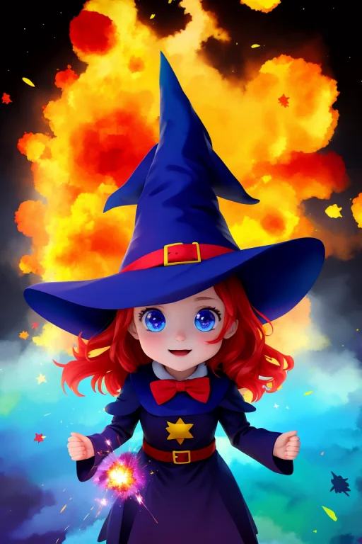 Little Witch Explosion Of Primary Color