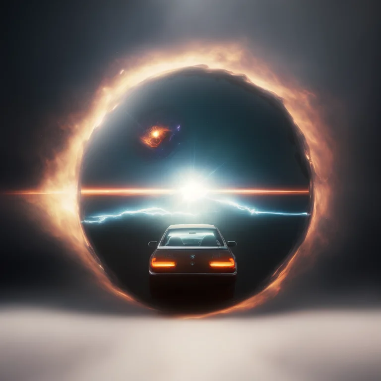 Photo Blackhole1 A Car Driving Out Of A Portal Carxjohnson1....