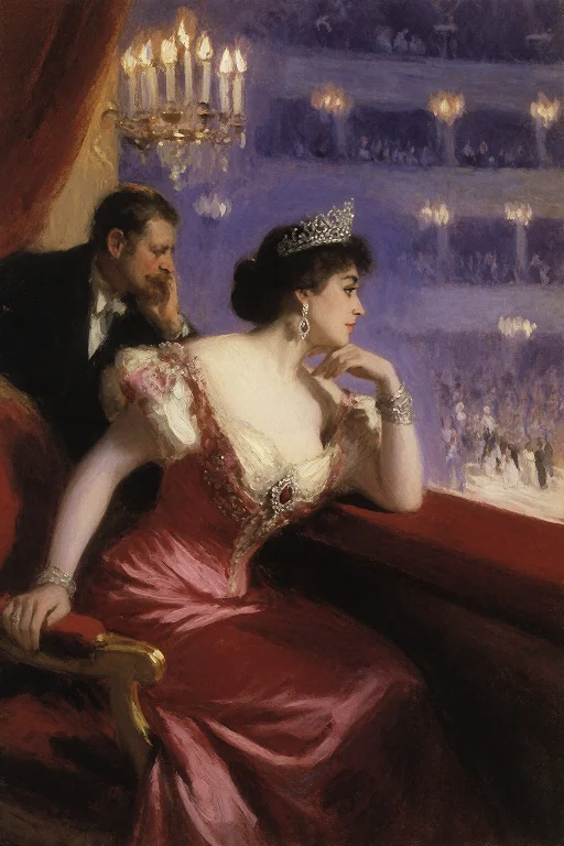 Korovin Style, Theatrical Scene In An Opera Box, A 36-year-o...