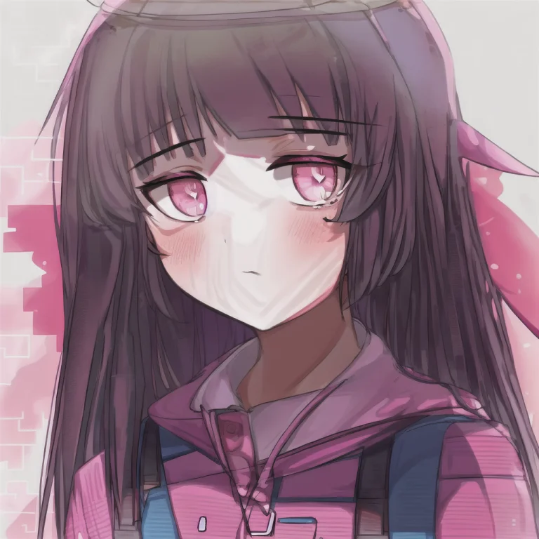 1girl, Teen, Pink Eyes, Beautiful Eyes