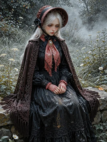 An Anime-style Painted Illustration Of A Ball-jointed Adult... — Stable Diffusion AI Prompt: An anime-style painted illustration of a ball-jointed adult female mannequin dol...