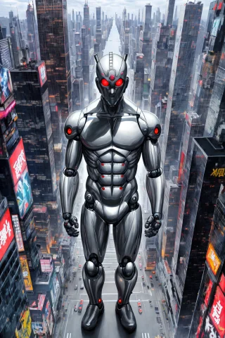 Robotic Man, Angry, Cyberpunk City, Masterpiece, Best Qualit... — Stable Diffusion AI Prompt: robotic man, angry, cyberpunk city, masterpiece, best quality, absurdres, award...