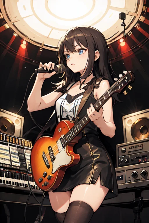 Masterpiece1.2, Best Quality, 1lady, Solo, Musician, Musical...