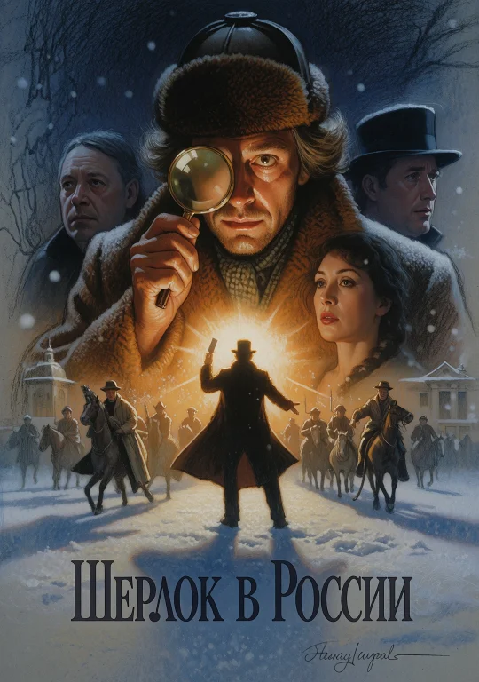 Cinematic Film Still 8. Drew Struzan Style Movie Poster Illu...