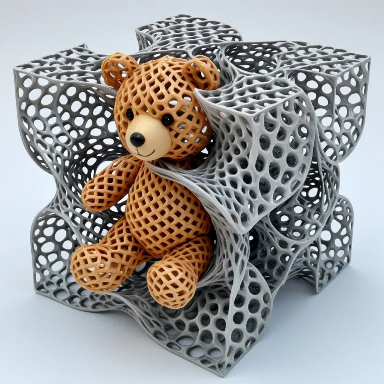 A Teddy Bear, Gyroid, Lattice Structure