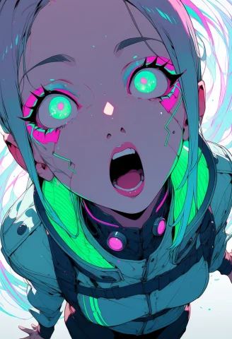 Masterpiece, 1girl, Shocked, Astounded, Mouth Open, Wide Eye... — Stable Diffusion AI Prompt: masterpiece, 1girl, shocked, astounded, mouth open, wide eyes, gaping mouth, sur...