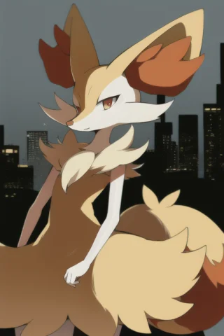 1girl, Masterpiece, Best Quality, Braixen, Pokemon, Fox, Lor... — Stable Diffusion AI Prompt: 1girl, masterpiece, best quality, braixen, pokemon, fox, , city, detailed, short...