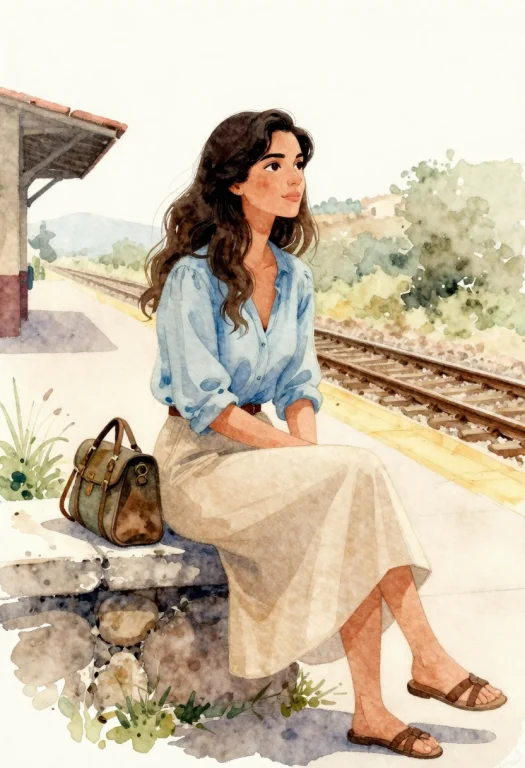 Painterly Watercolor Illustration, Translucent Watercolor Wa...