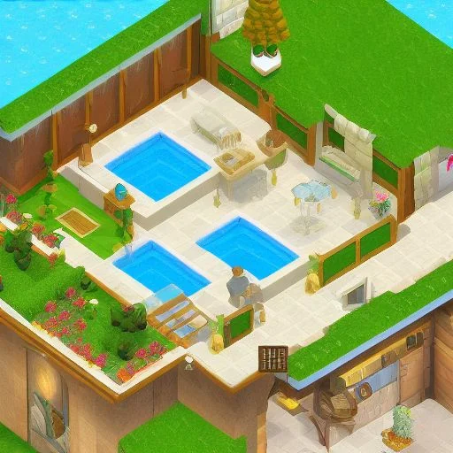 Cute-game-style Isometric Pixel