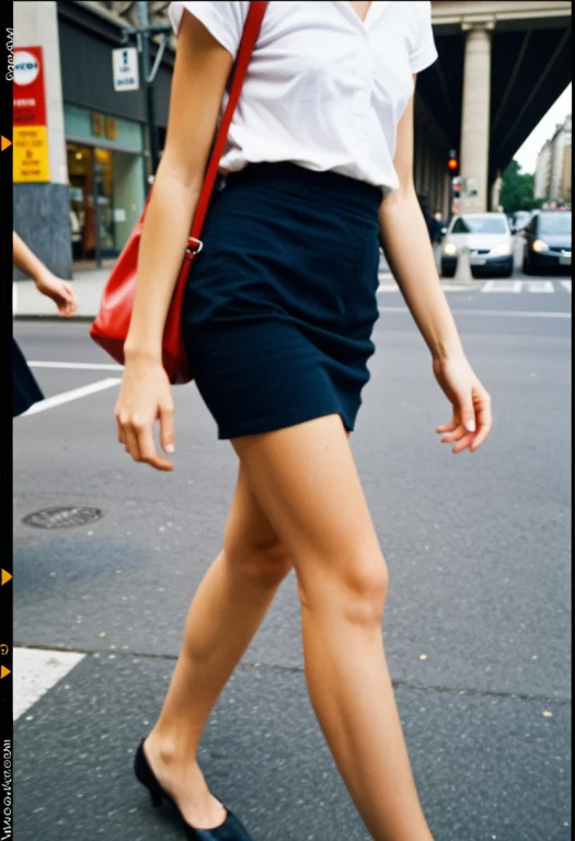 Woman, Lower Body Close-up, Solo, Passerby In Motion