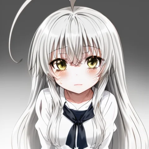 Loranyaruko1, 1 Girl Silver Hair, Long Hair, Masterpiece, Ah... — Stable Diffusion AI Prompt: , 1 girl; silver hair, long hair, masterpiece, ahoge, haiyore! nyaruko-san, cute...