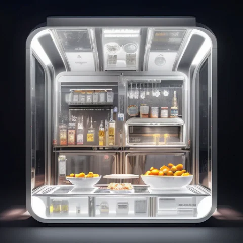 Centered Futuristic Food Truck 1.2 Knollingcase, Display Cas... — Stable Diffusion AI Prompt: centered (futuristic food truck :1.2) knollingcase, display case, (labelled:1.2)...