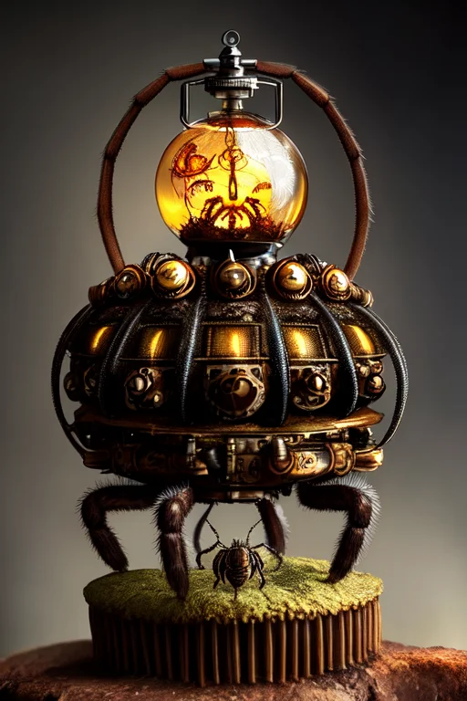 Tarantula Steampunk, Insect, Horror Setting, Araknope1.3