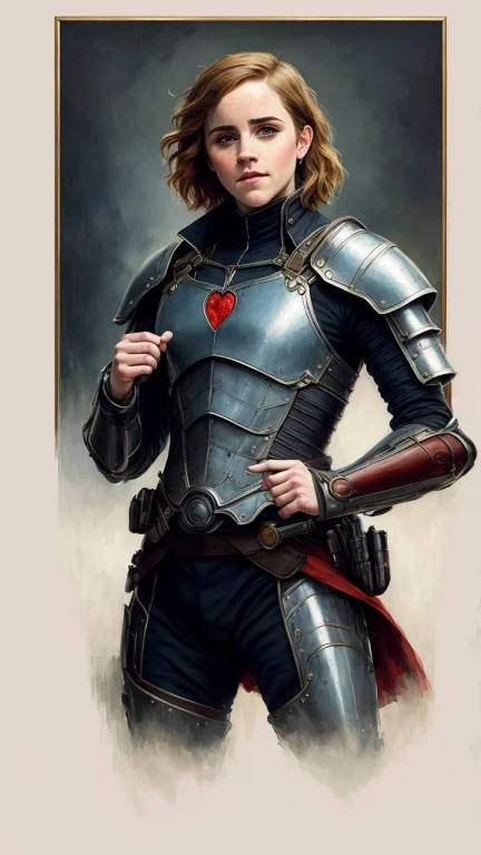 Emwat69 In Full Steel Knight Armor, Highly Detailed, Heart P...