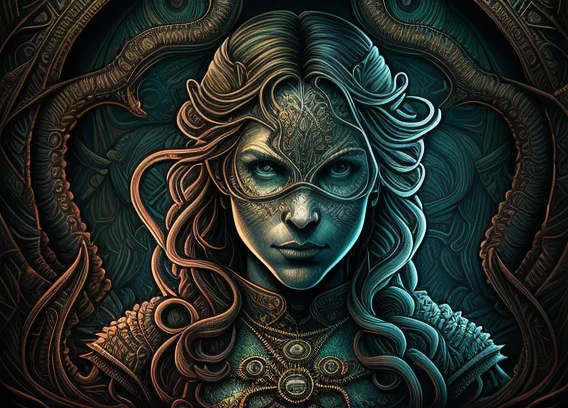Front View,portrait,symmetrical,artistic,sharp Art,dan Mumfo...