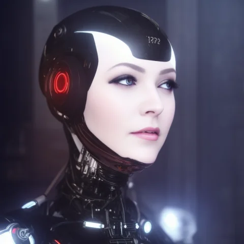 Cyborgdiffusion Professional Electro Swing Retro Portrait Of... — Stable Diffusion AI Prompt: Cyborgdiffusion professional Electro Swing Retro portrait of a beautiful female...
