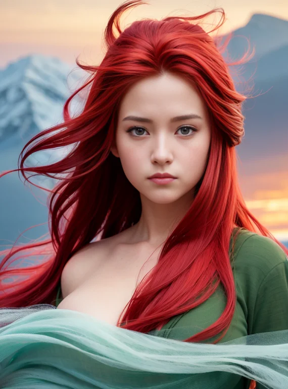From Afar, Women, Full Body, Studio Ghibli Style, More Detai...