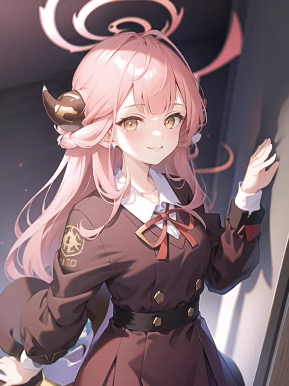 Masterpiece,highres,1girl,aru, Halo, Horn, Smile Loraaru1